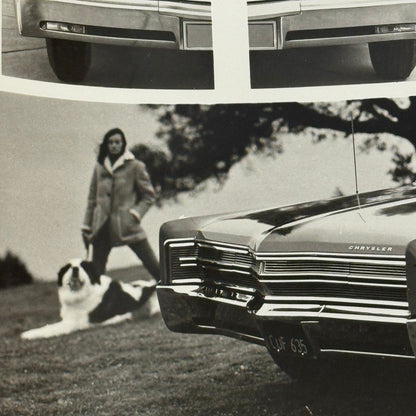 1968 Chrysler 300 Factory Press Photo Photograph Print Disappearing Headlights