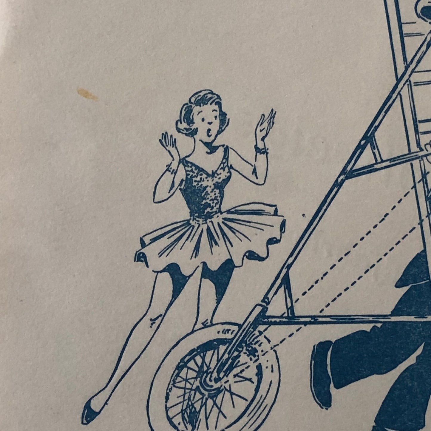 Circus Bicycle Act Postcard Post Card Die Solweigs Bike Vintage