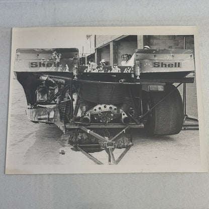 Vintage Racing Photo Photograph Porsche 917 Car Wreck Crash Vic Elford Ahrens
