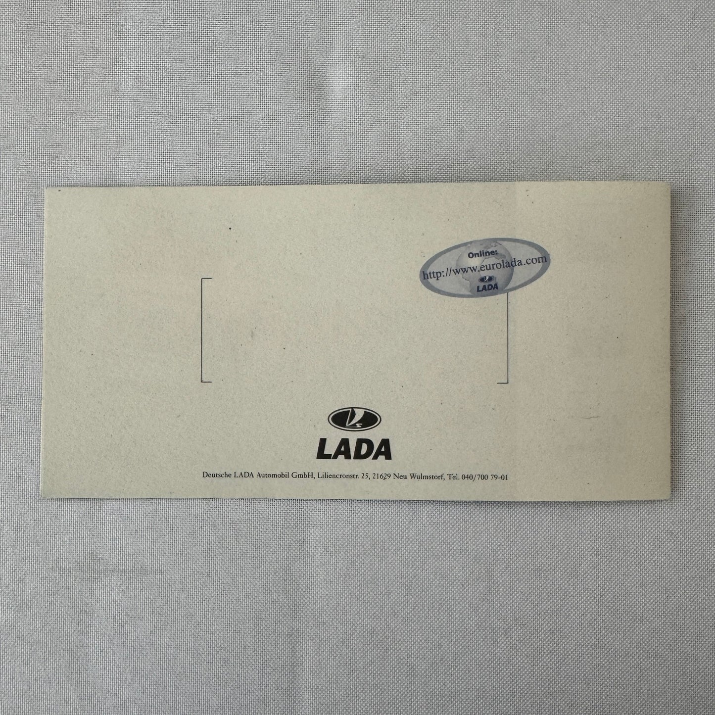 Lada Niva Car Sales Brochure Folder 4x4 German Language