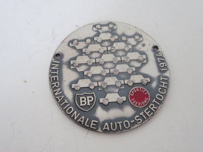 1974 Internationale Auto Stertocht European Car Club Rally Badge BP Oil