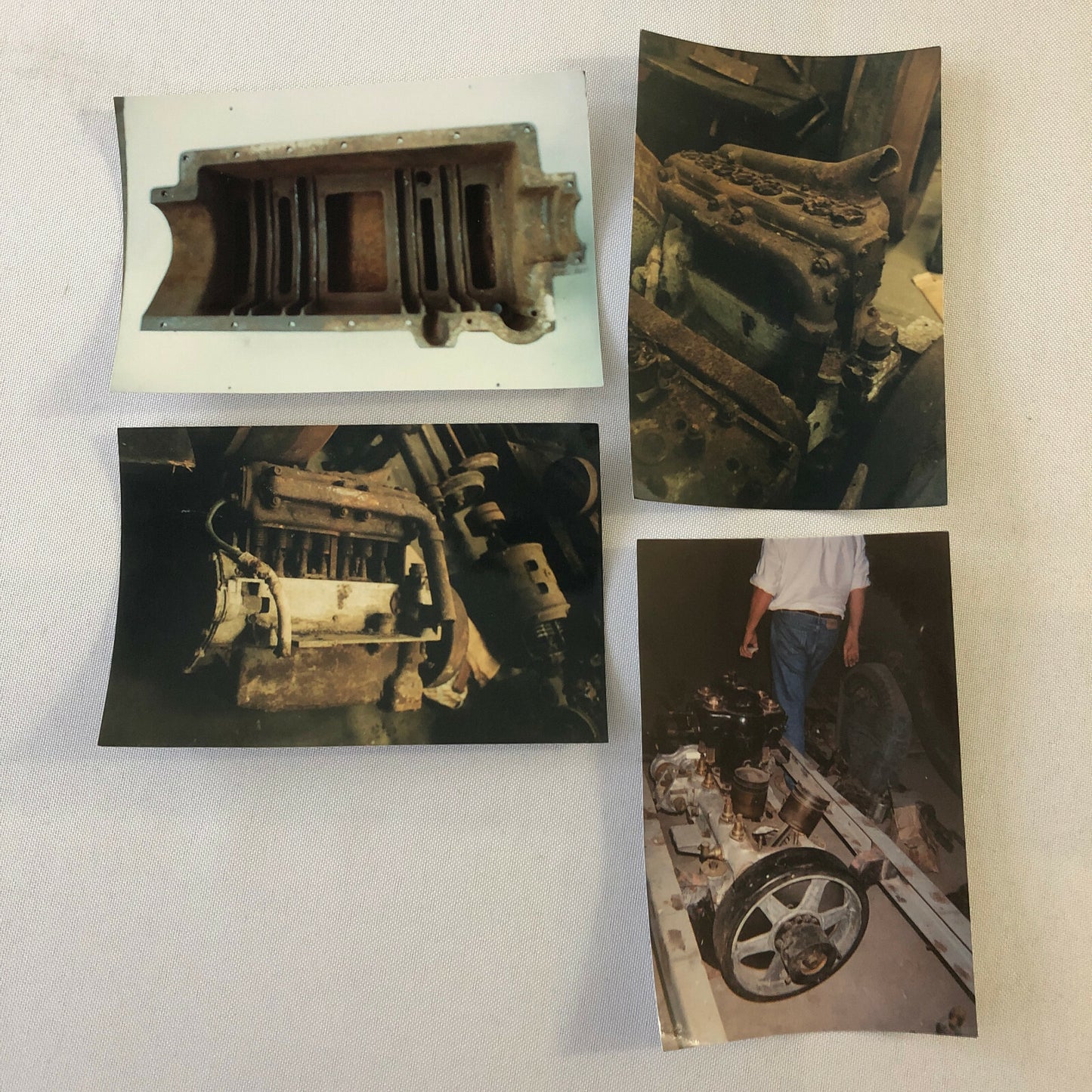 Early Mercedes Benz Car Barn Find Junk Yard Car Part Photo Photograph Lot of 23 