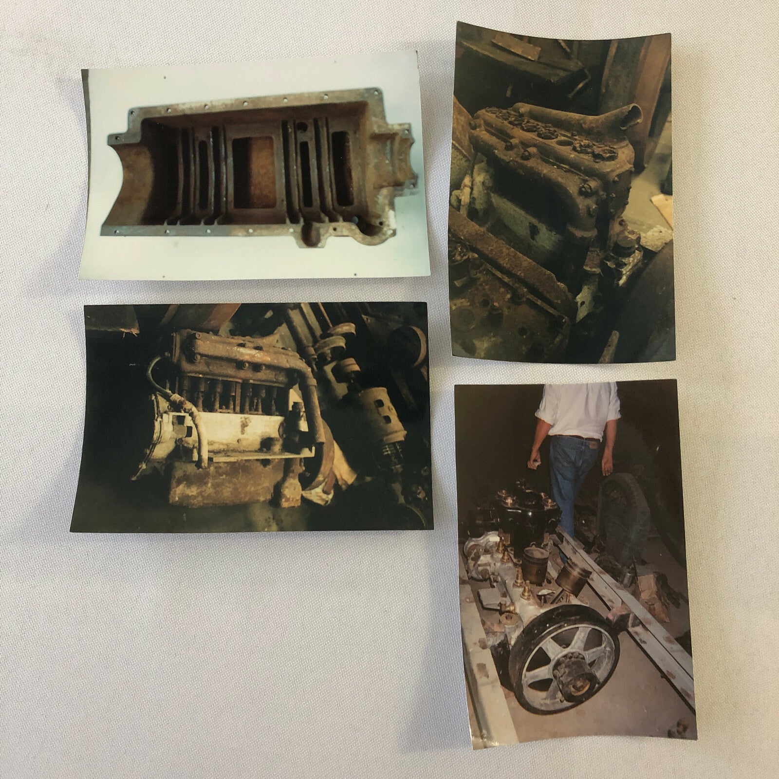 Early Mercedes Benz Car Barn Find Junk Yard Car Part Photo Photograph Lot of 23 