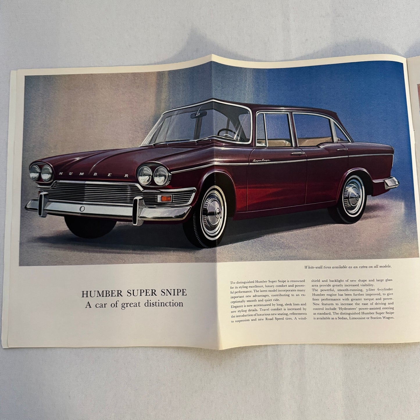 Humber Super Snipe and Humber Imperial Car Sales Brochure Catalog Vintage