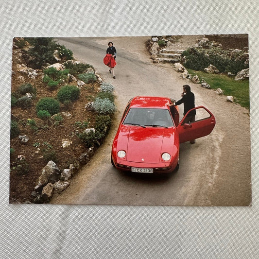 Porsche 928 Car Museum Postcard Vintage Image Modern Post Card
