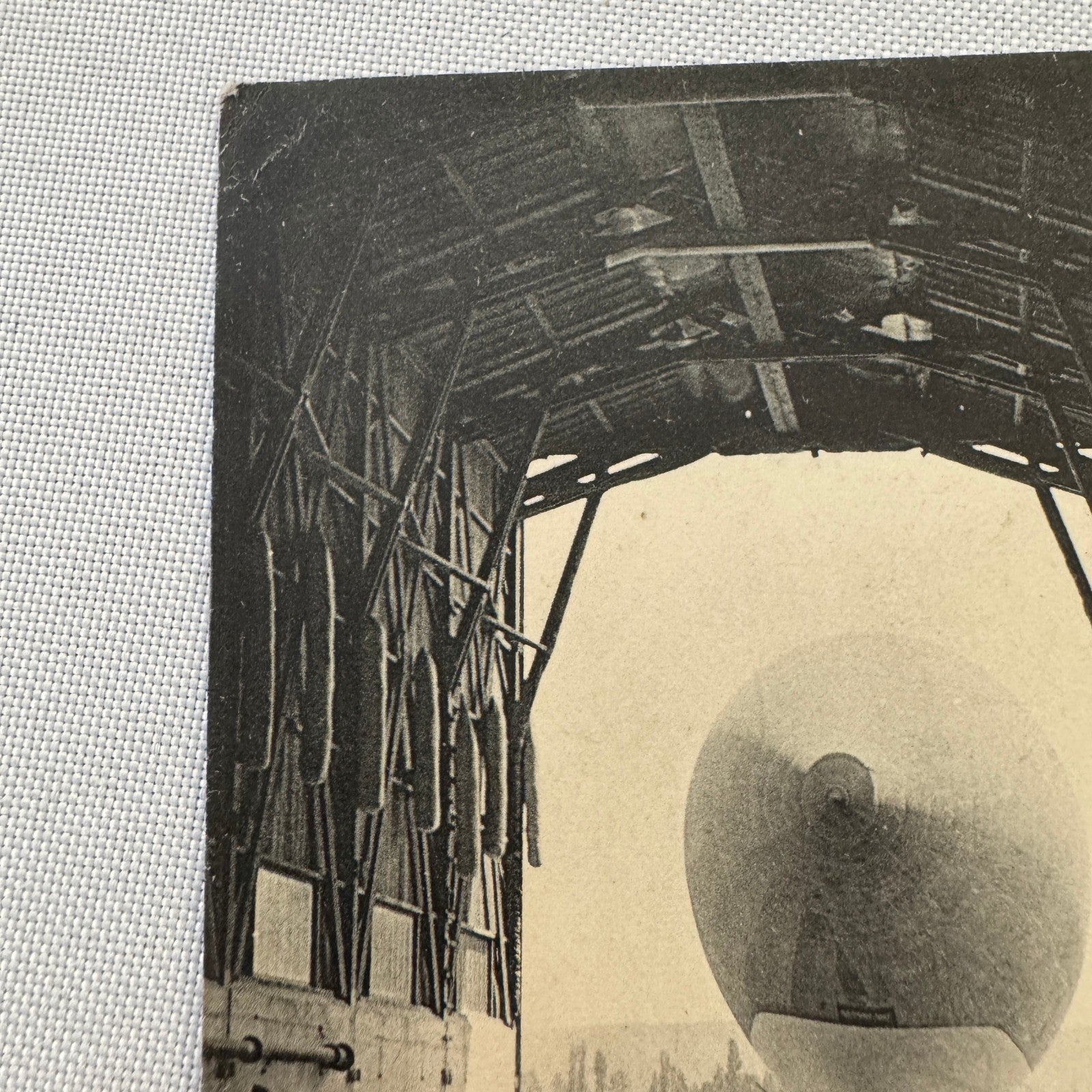 Vintage Zeppelin Airship Dirigible Postcard French Military La Republique