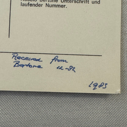 Bertone Fiat X1/9 Car Sales Sheet Brochure Advertising Fiat X19