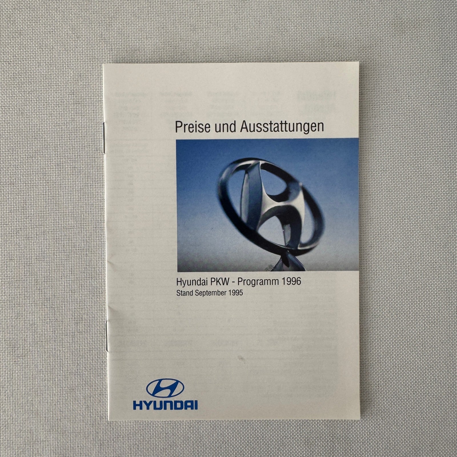 1996 Hyundai Car Press Kit S-Coupe S Coupe Sonata Lantra Accent H100 GERMAN