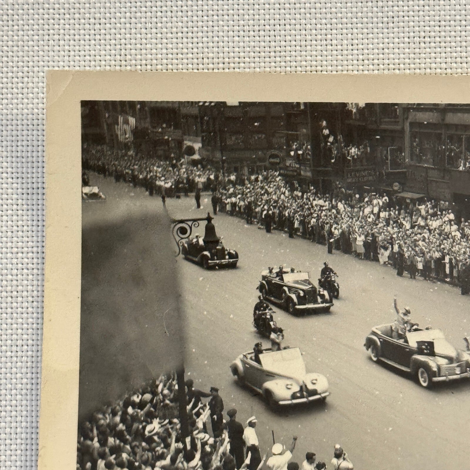 President Dwight D Eisenhower Parade Car Limousine Photo Photograph 1945