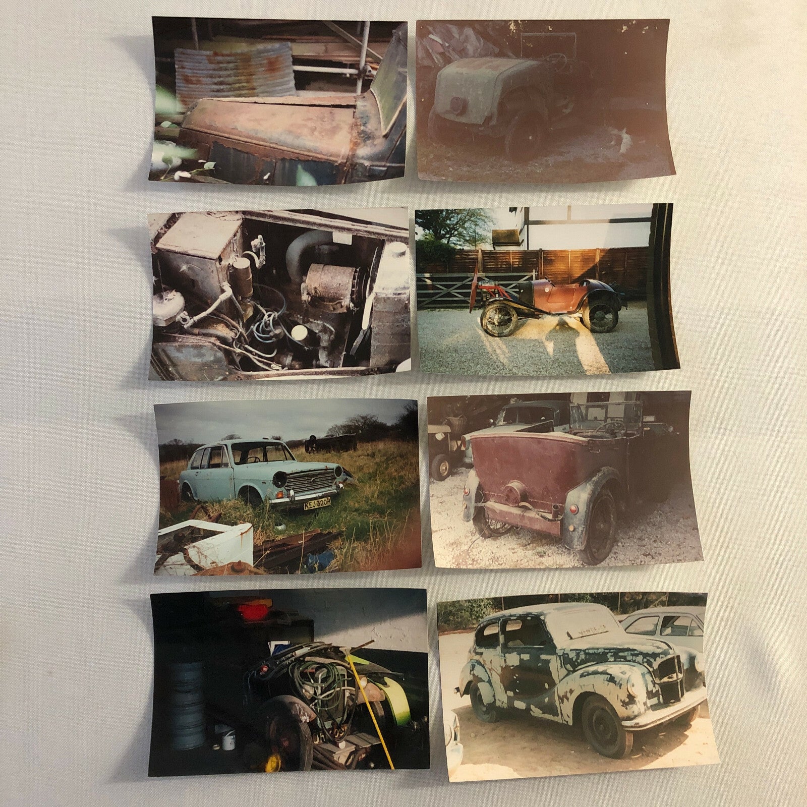 Vintage Austin Barn Find Junk Yard Car Part Photo Photograph Lot of 30
