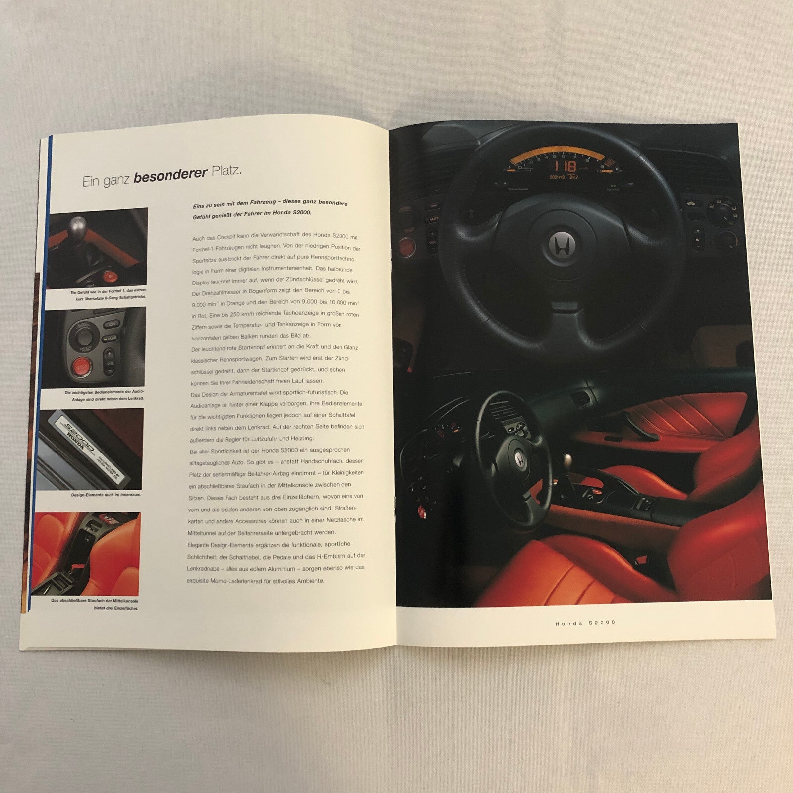 Honda S2000 Car Sales Brochure GERMAN Text European Market