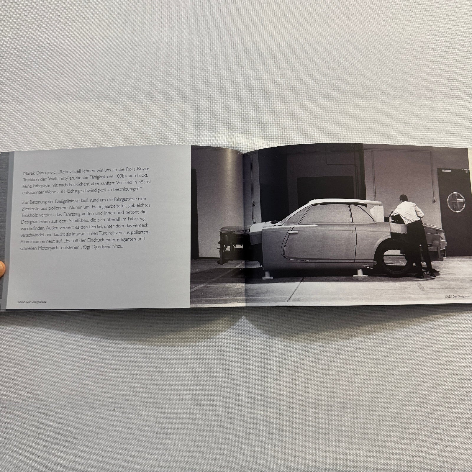 Rolls Royce 100EX Convertible Concept Car Press Kit Photo CD Hardbound German