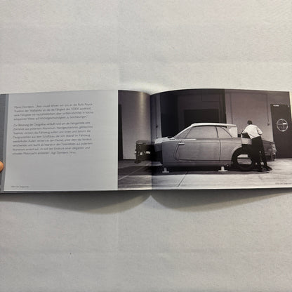 Rolls Royce 100EX Convertible Concept Car Press Kit Photo CD Hardbound German
