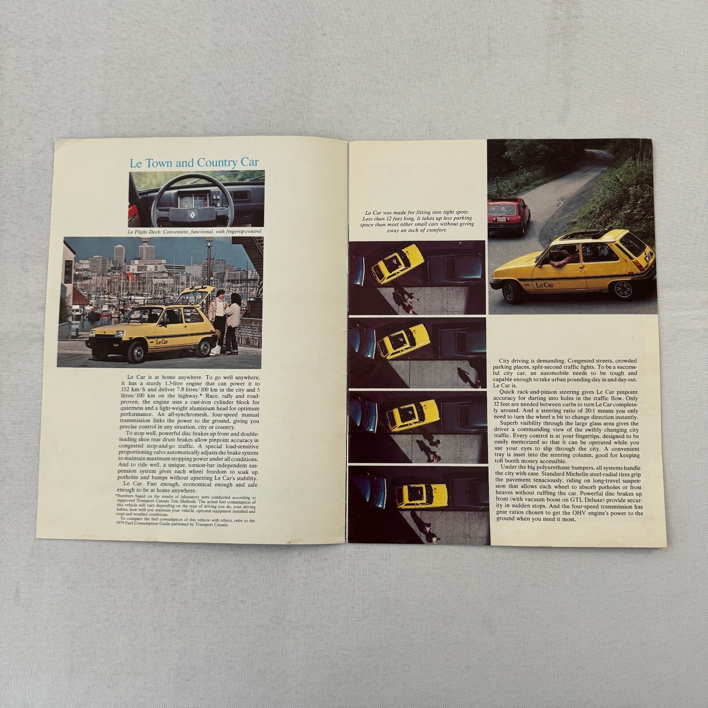 Renault LeCar Car Sales Brochure Catalog Vintage Advertising Canadian