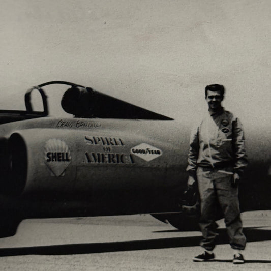 Craig Breedlove Spirit of America Land Speed Record Car Photo Photograph Vintage