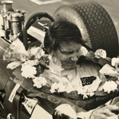 Vintage Grand Prix Racing Car Photo Photograph Print - Driver Roy Pike 