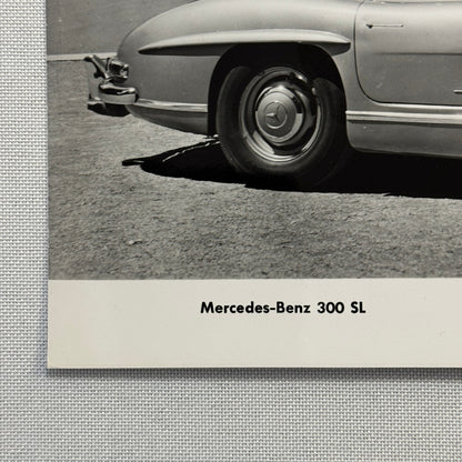 Mercedes Benz 300 SL Car Factory Photo Photograph Print Vintage