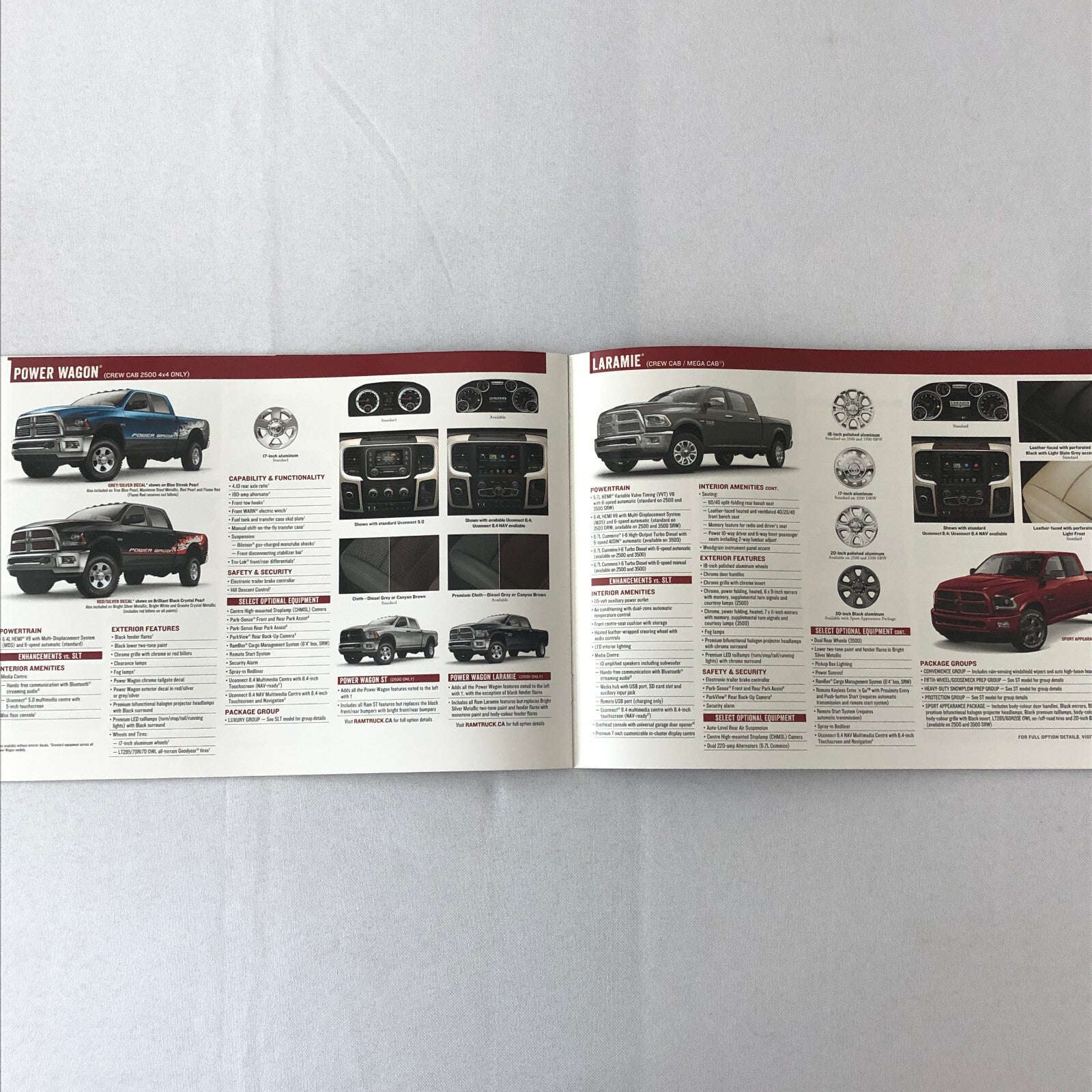 2016 Dodge Ram 2500 / 3500 Pickup Sales Brochure Catalog Outdoorsman Power Wagon