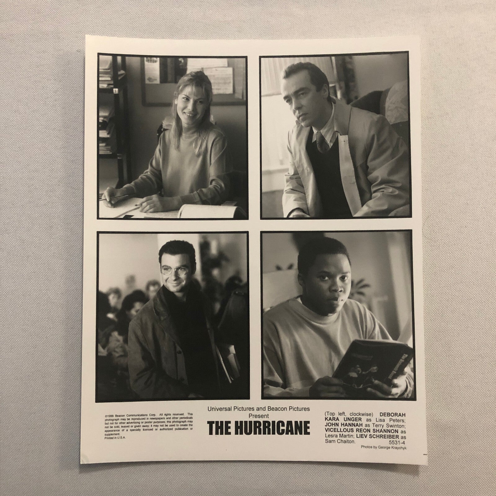 The Hurricane Rubin Carter Boxer Boxing Movie Film Photo Photograph Lot 5x 1999