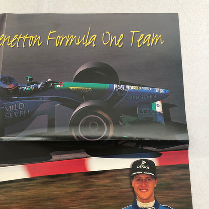 Michael Schumacher Benetton Formula One F1 Racing Poster Bitburger Beer