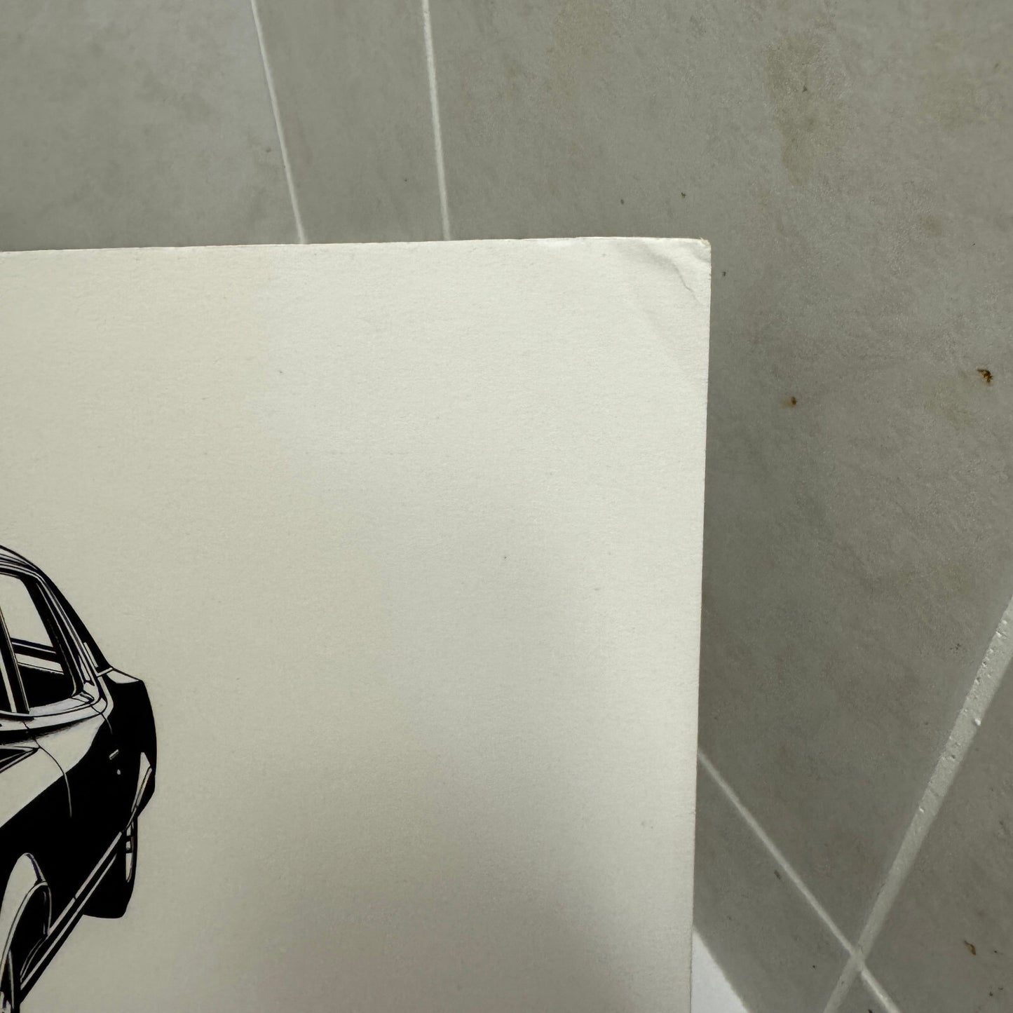 Vintage Pontiac Grand Prix Car Illustration Art Drawing Hand Drawn Robert Preis