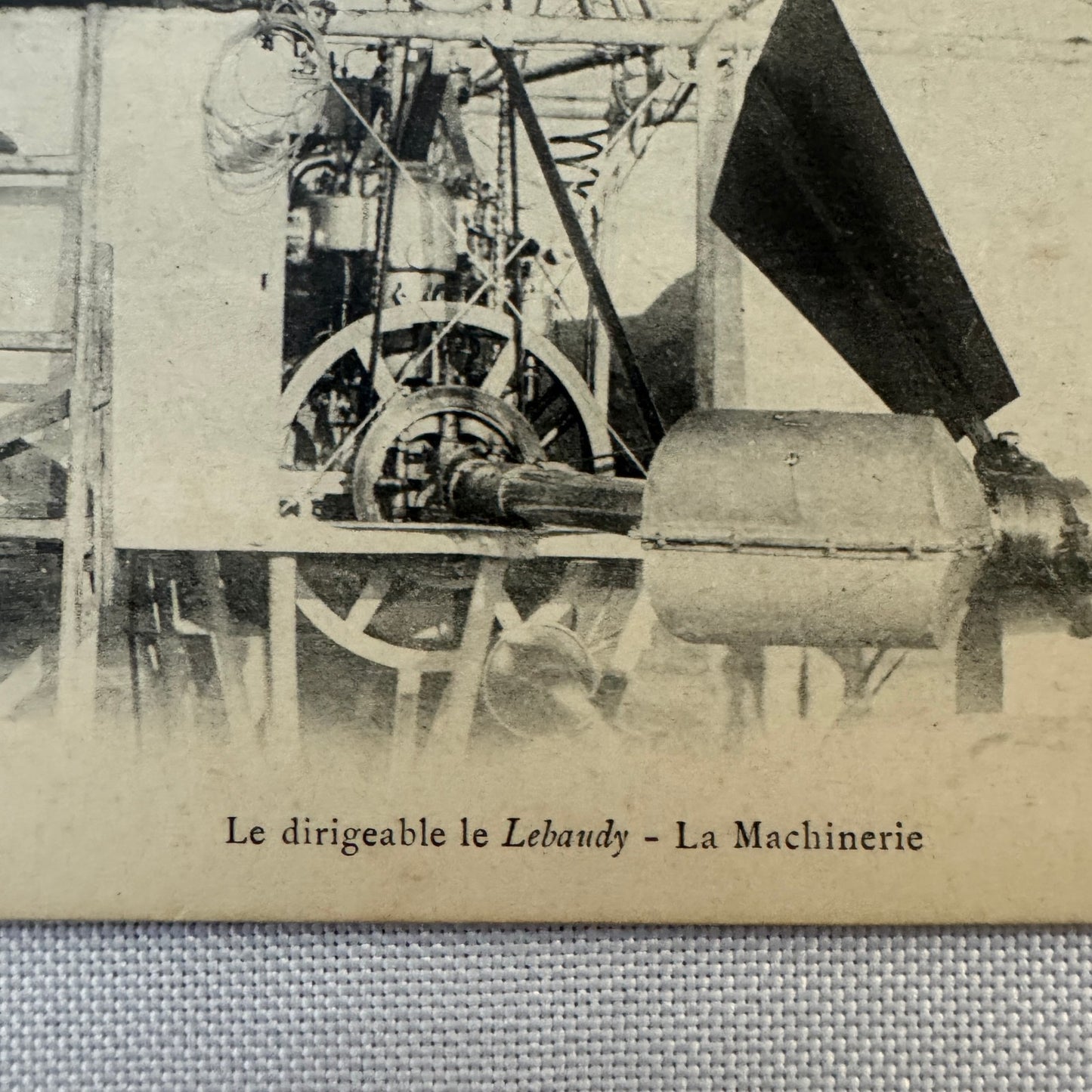 Vintage Zeppelin Airship Dirigible Postcard Post Card French Le Lebaudy