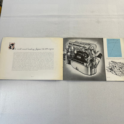 Jaguar Mark VII Saloon Car Sales Brochure Catalog XK120 XK 120 Engine