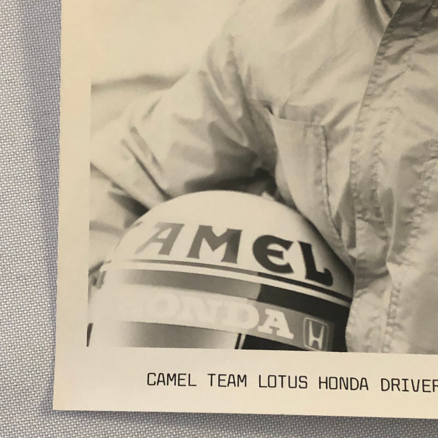 Satoru Nakajima Camel Team Lotus Honda Racing Driver Press Photo Photograph