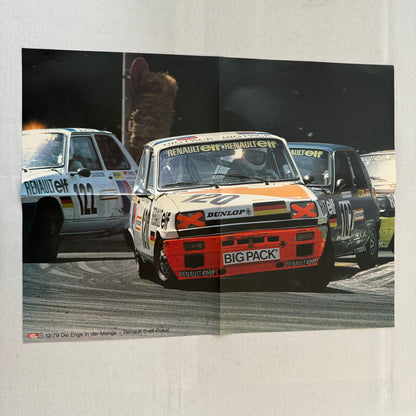 Vintage Renault 5 ELF Racing Poster