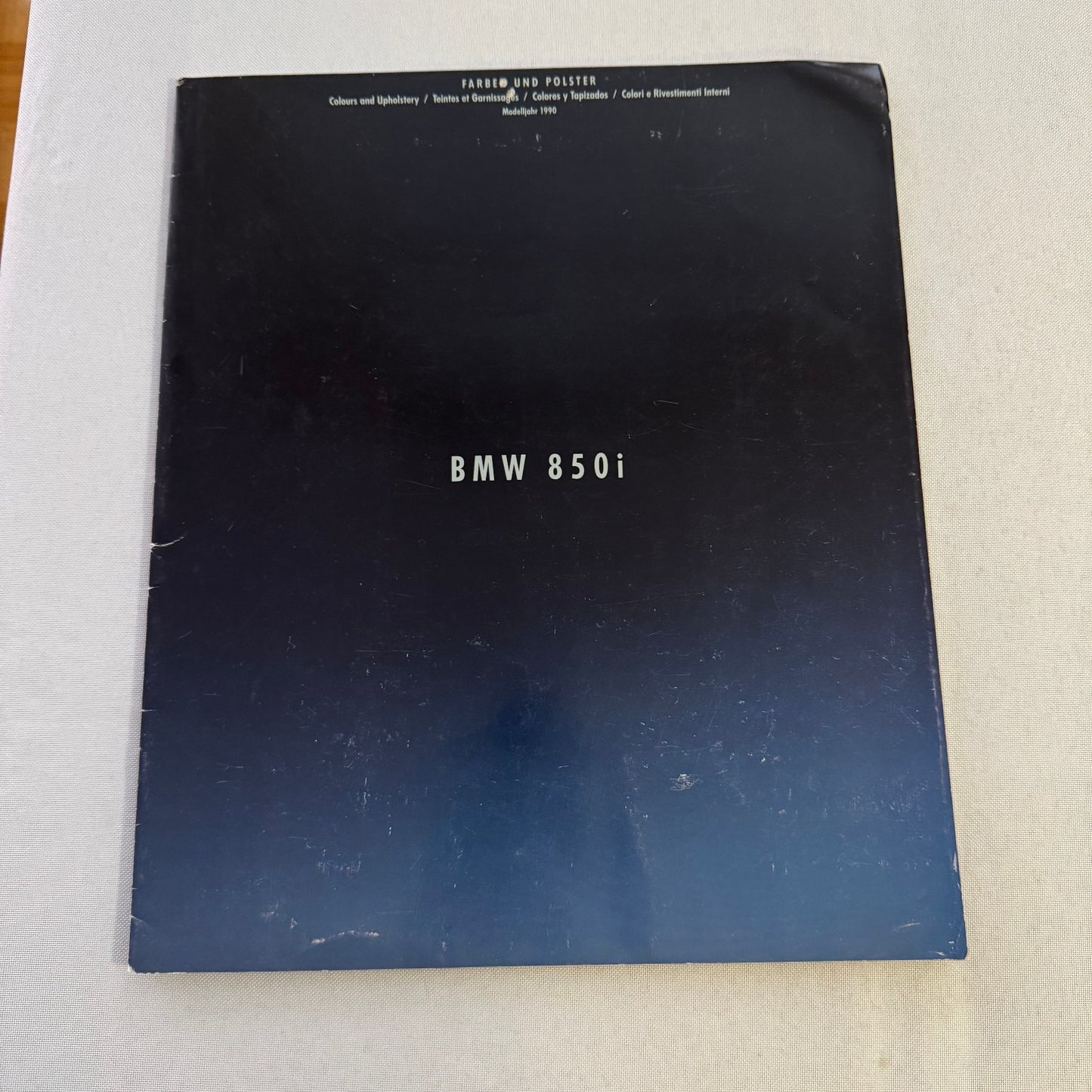 1990 BMW 850i Brochure Catalog BMW 8 Series BMW 850 Colour & Upholstery Lot 2x