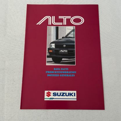 Suzuki Alto Car Press Kit Brochure Catalog Photos European