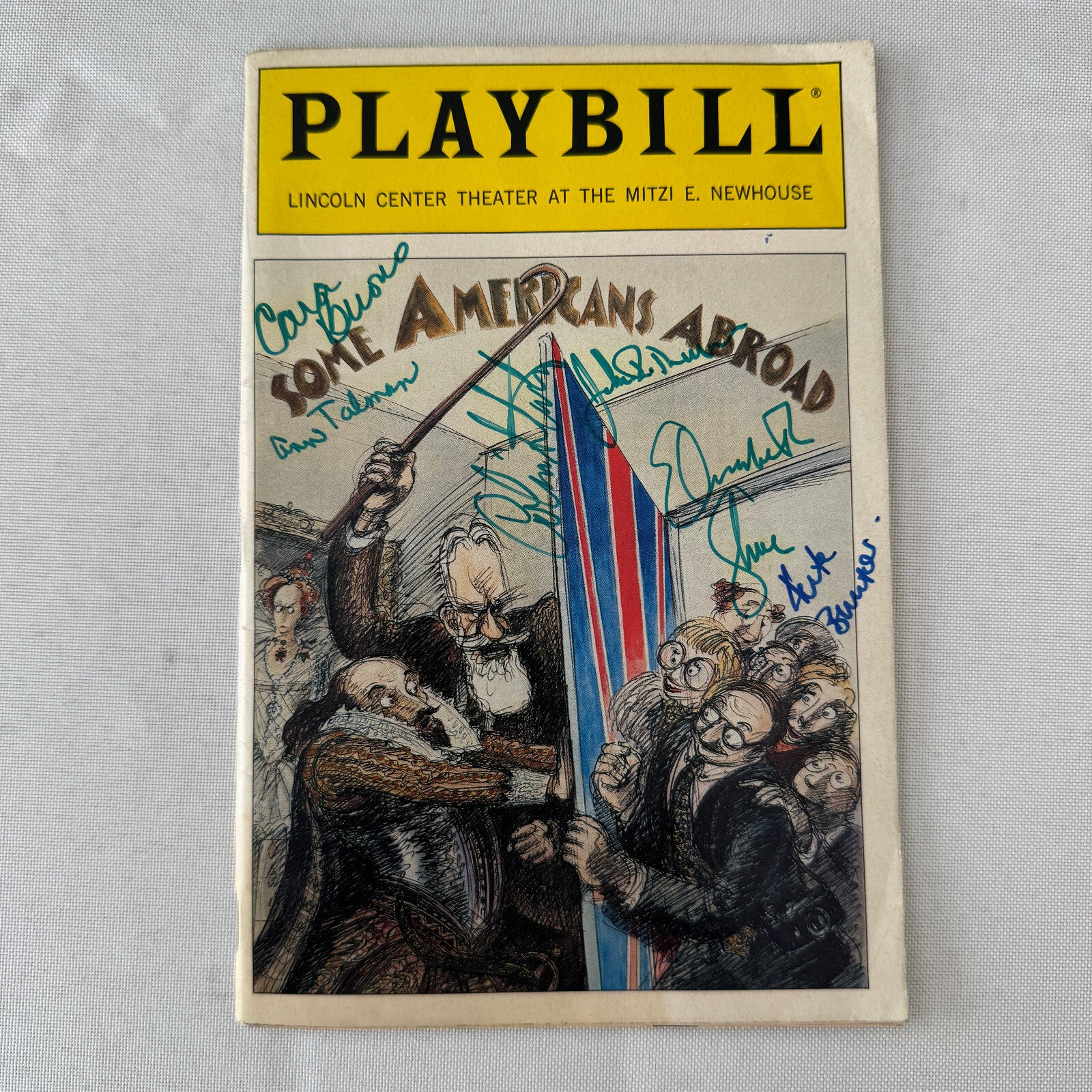 Cast Signed Playbill Program Some Americans Abroad Elisabeth Shue Colin Stinton