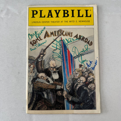Cast Signed Playbill Program Some Americans Abroad Elisabeth Shue Colin Stinton