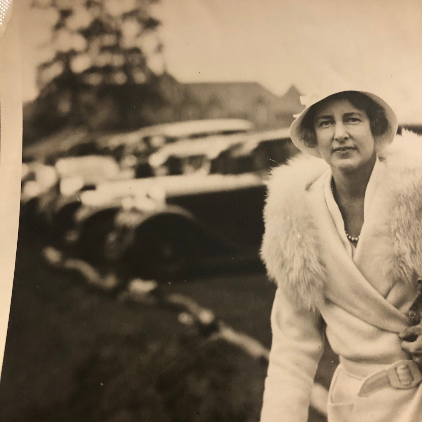 Press Photo Photograph Philadelphia Society Lady at Horse Show Long Island 1920s