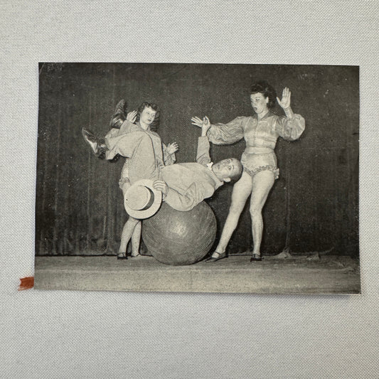 Circus Advertising Flyer Balancing Act Vintage