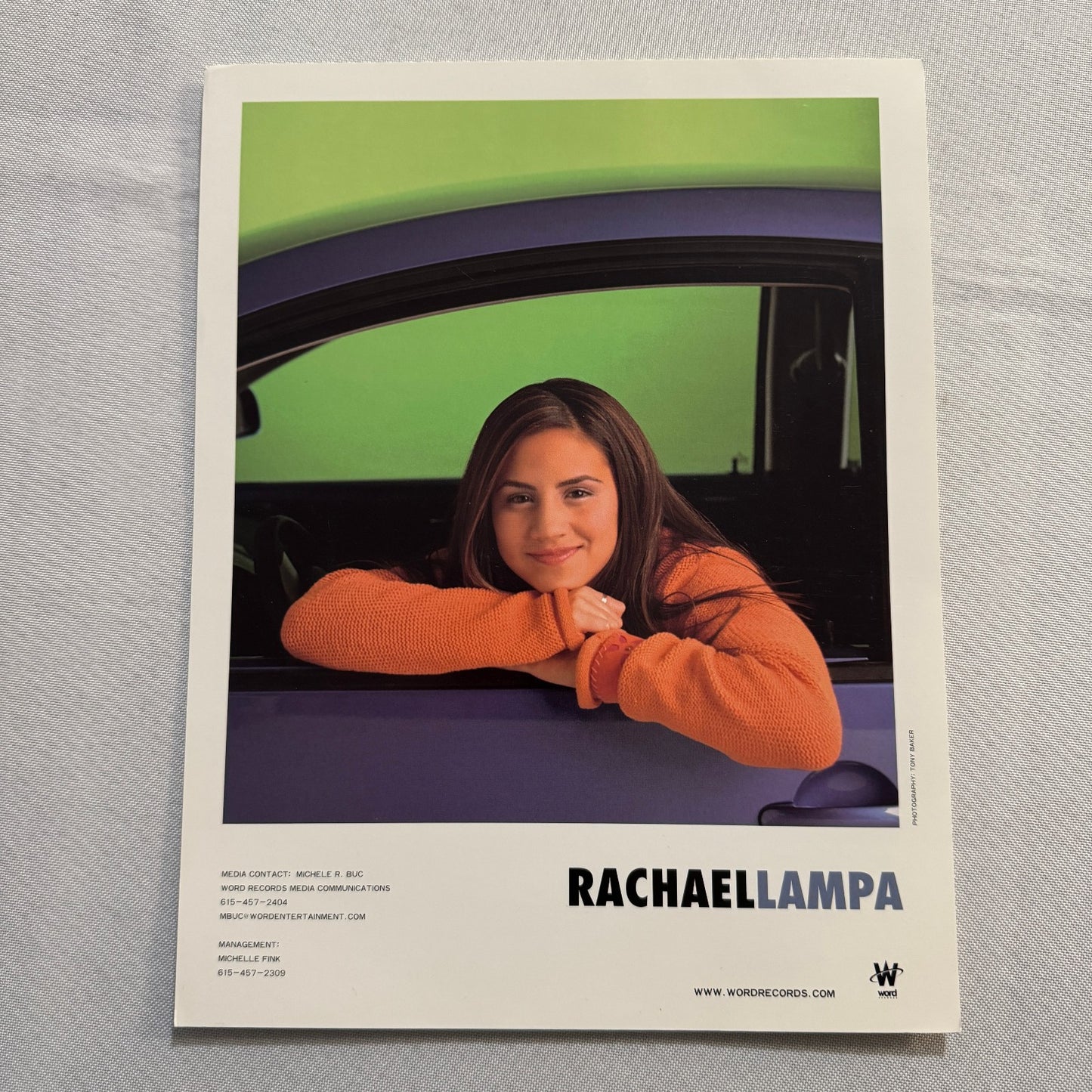 Rachael Lampa Music Publicity Press Photo Photograph
