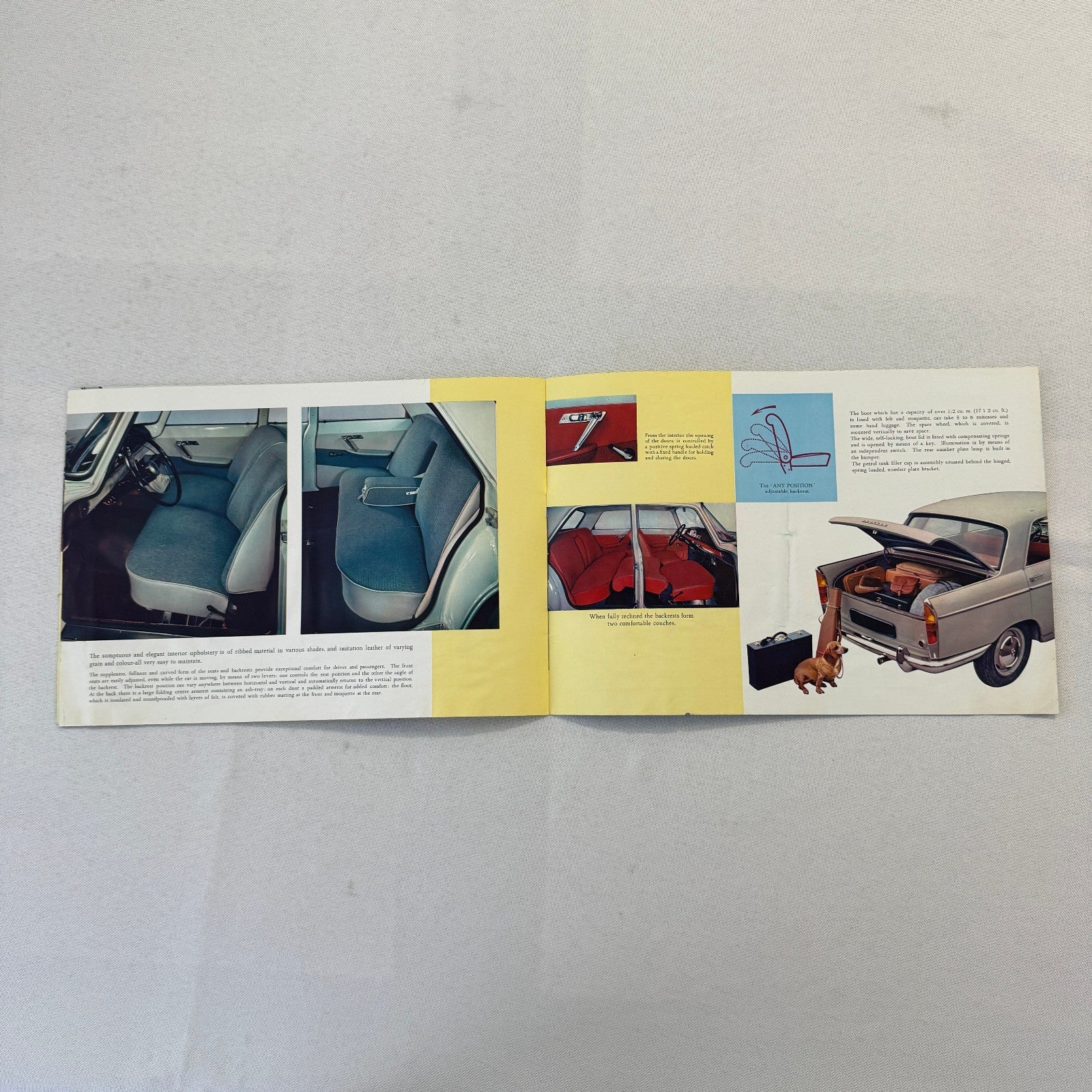 Peugeot 404 Car Sales Brochure Catalog Advertising Vintage