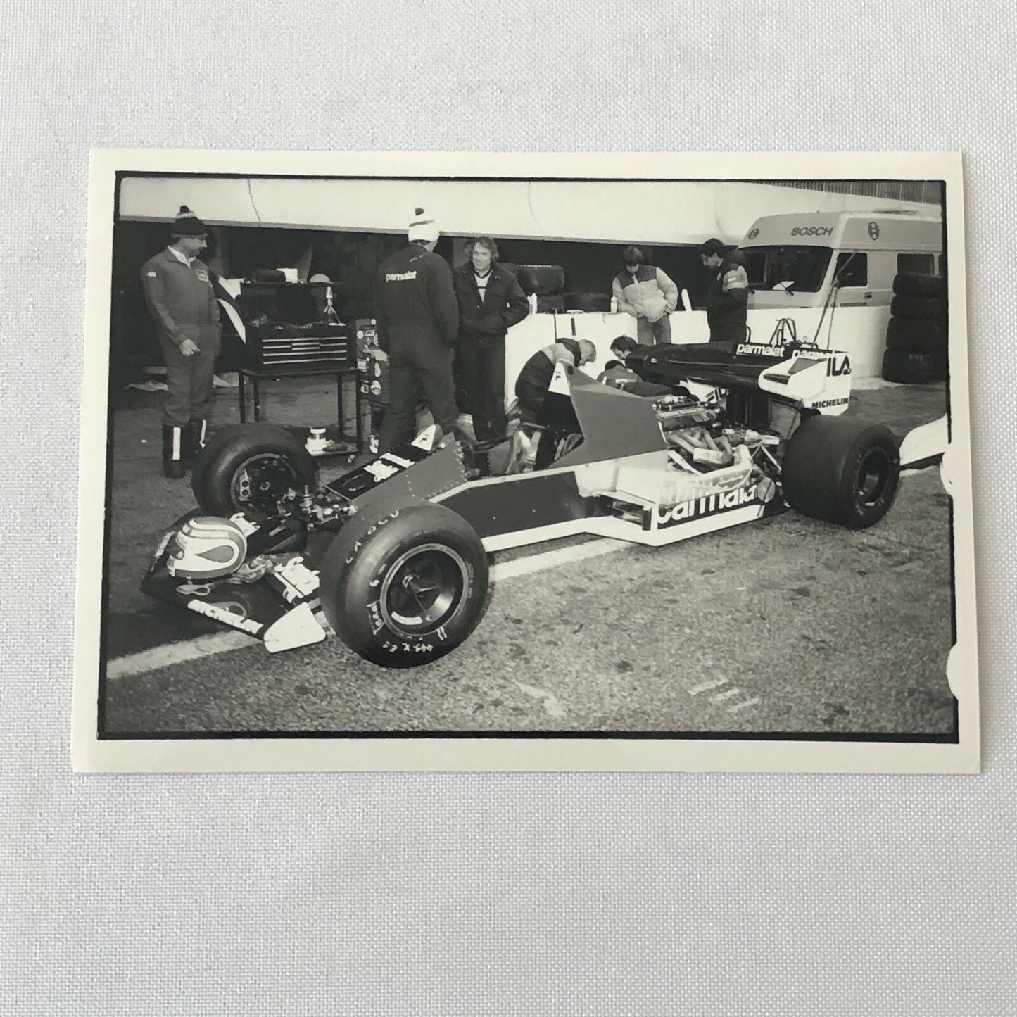 Vintage BMW Brabham Racing Parmalat Car F1 Photo Photograph Lot of 4 DPPI 