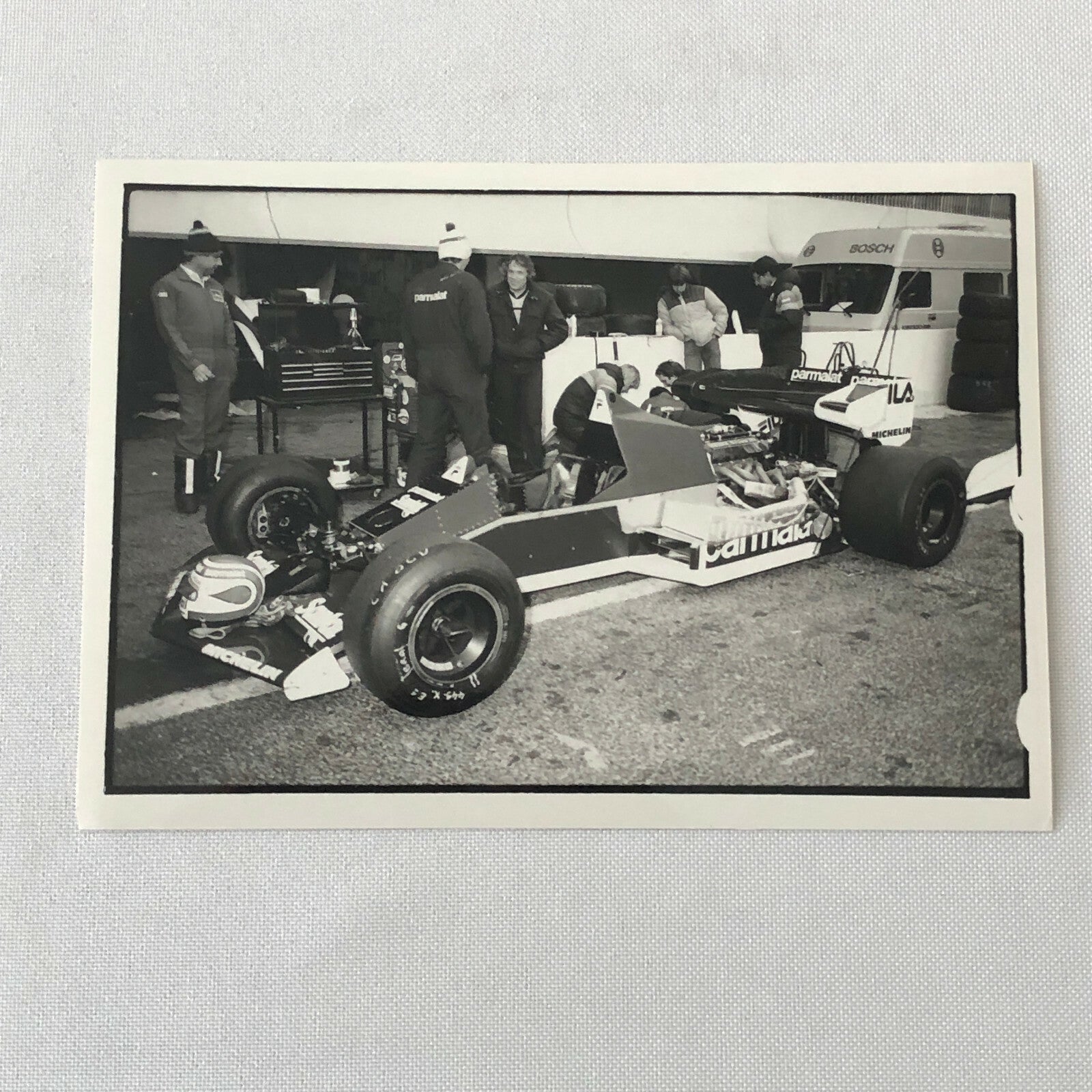 Vintage BMW Brabham Racing Parmalat Car F1 Photo Photograph Lot of 4 DPPI 