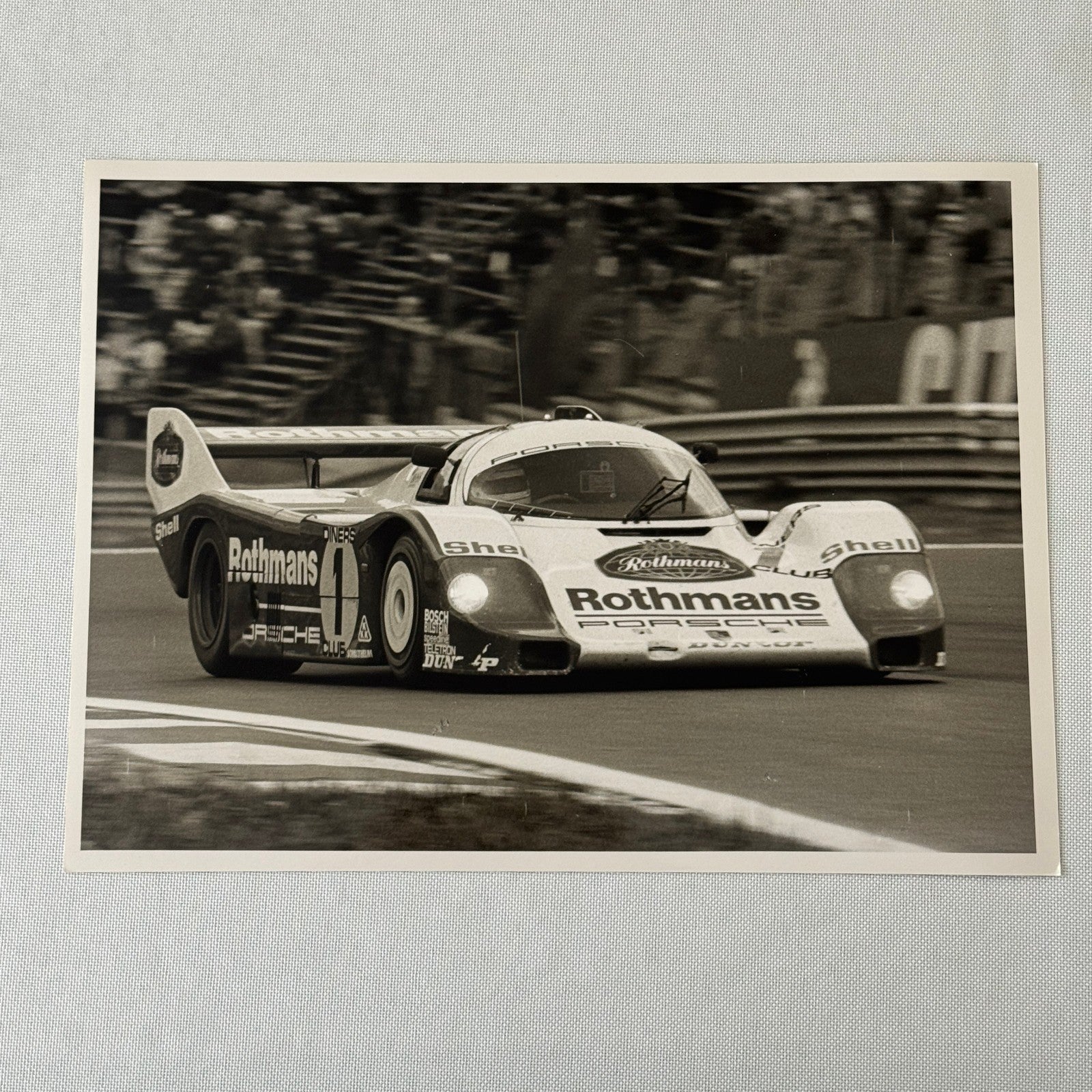 Porsche 956 Rothmans Racing Race Car Photo Photograph Print Vintage