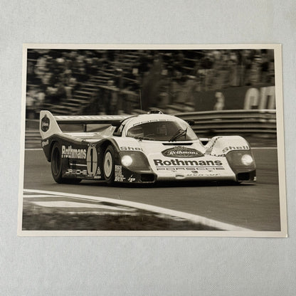 Porsche 956 Rothmans Racing Race Car Photo Photograph Print Vintage