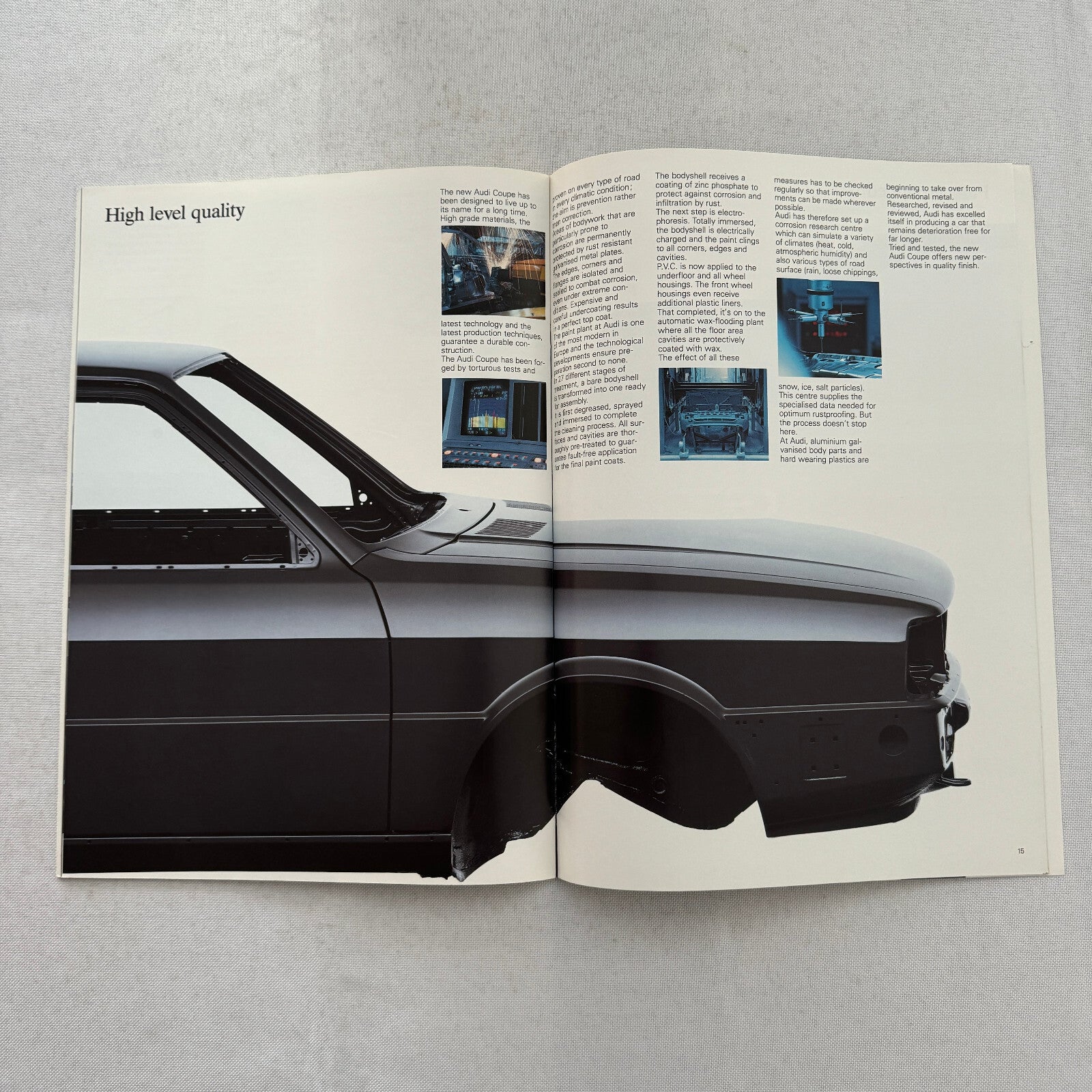 Audi Coupe Sales Brochure Catalog Advertising Audi Coupe GT 1985