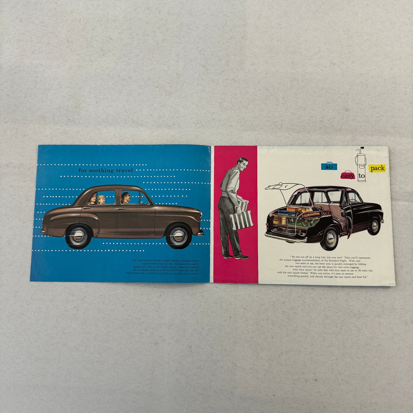 Standard Eight Car Sales Brochure Catalog Advertising Vintage