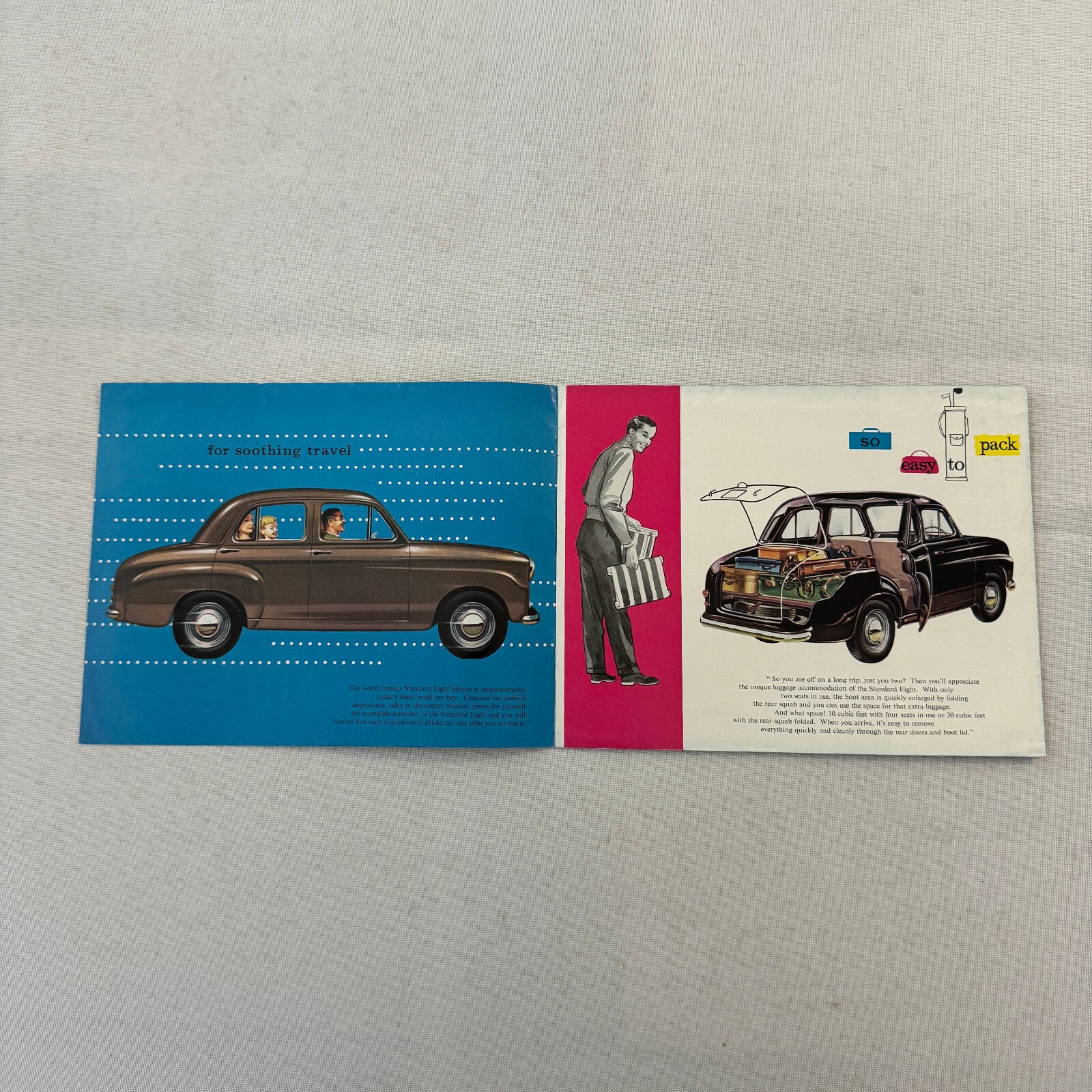 Standard Eight Car Sales Brochure Catalog Advertising Vintage