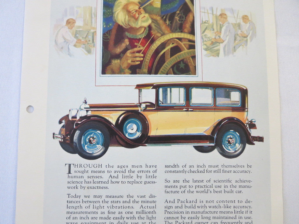 1927 1928 ? Packard Original Dealer Only Ad Proof Sedan - Vintage Advertising