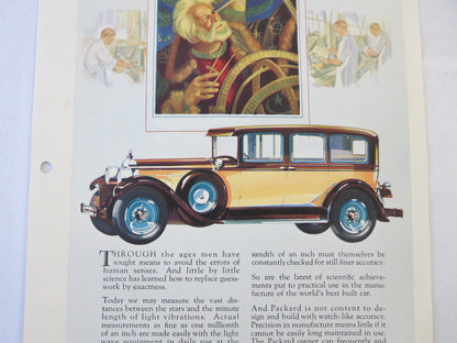 1927 1928 ? Packard Original Dealer Only Ad Proof Sedan - Vintage Advertising