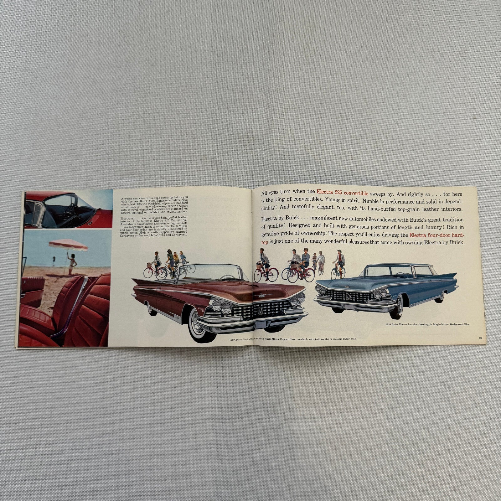1959 Buick Car Sales Brochure Catalog LeSabre Invicta Electra 225