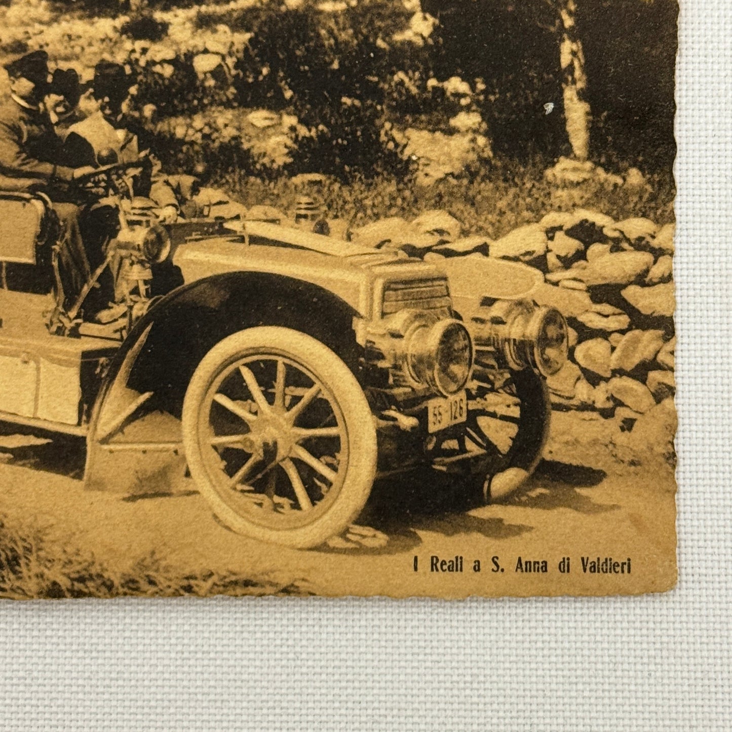 Vintage Italian Car Postcard Post Card Antique