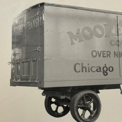 Antique Vintage Truck Trailer Factory Photo Photograph Moore Transit Company