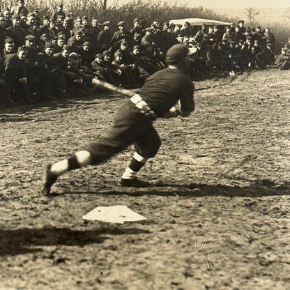 Vintage Amateur Baseball Player Game Photo Photograph Print